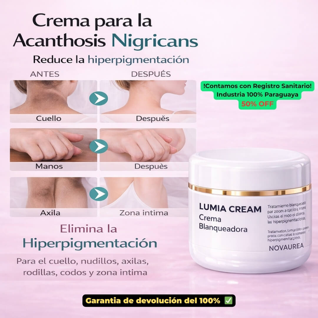 LUMIA CREAM - Crema Blanqueador de Zona Intima, Axilas, Rodillas, Codos y otras zonas