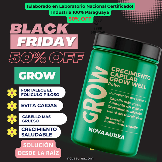 Grow Well Crecimiento Capilar para hombre y mujer: Polvo de Rápida Absorción