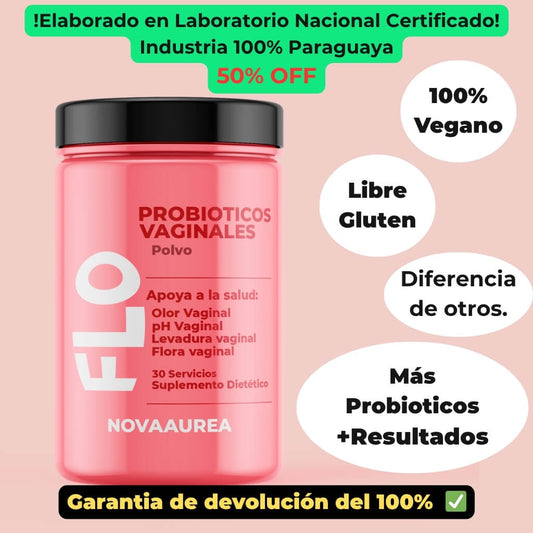 FLO Probiótico Vaginal Avanzado: Polvo de Rápida Absorción para Balance Íntimo